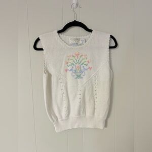 3/$40 Vintage Cottagecore Crochet Sweater Vest